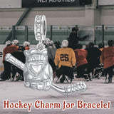 Sterling Silver Hockey Charm Beads