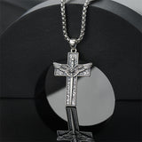 Sterling Silver Cross Christian Pendant Necklace