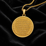 Patron Saint Medal Gold Plated Catholic Pendant Christian Religious Necklace Amulet Jewelry