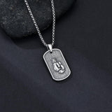 Sterling Silver Dog Tag Baseball Basketball Softball Soccer Pendant Necklace for Men