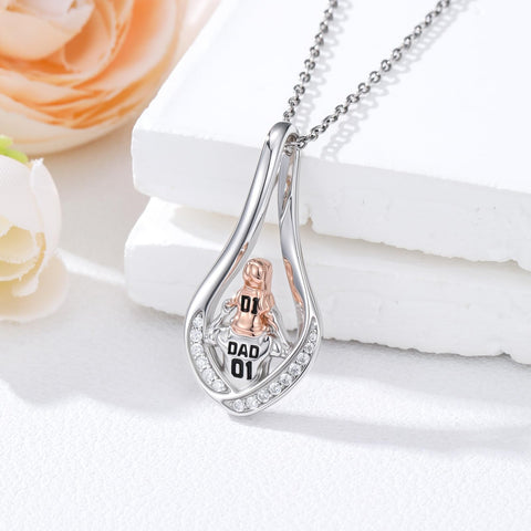 Sterling Silver Tree of Life Father Daughter Sister Pendant Necklace for Women Christmas Gift