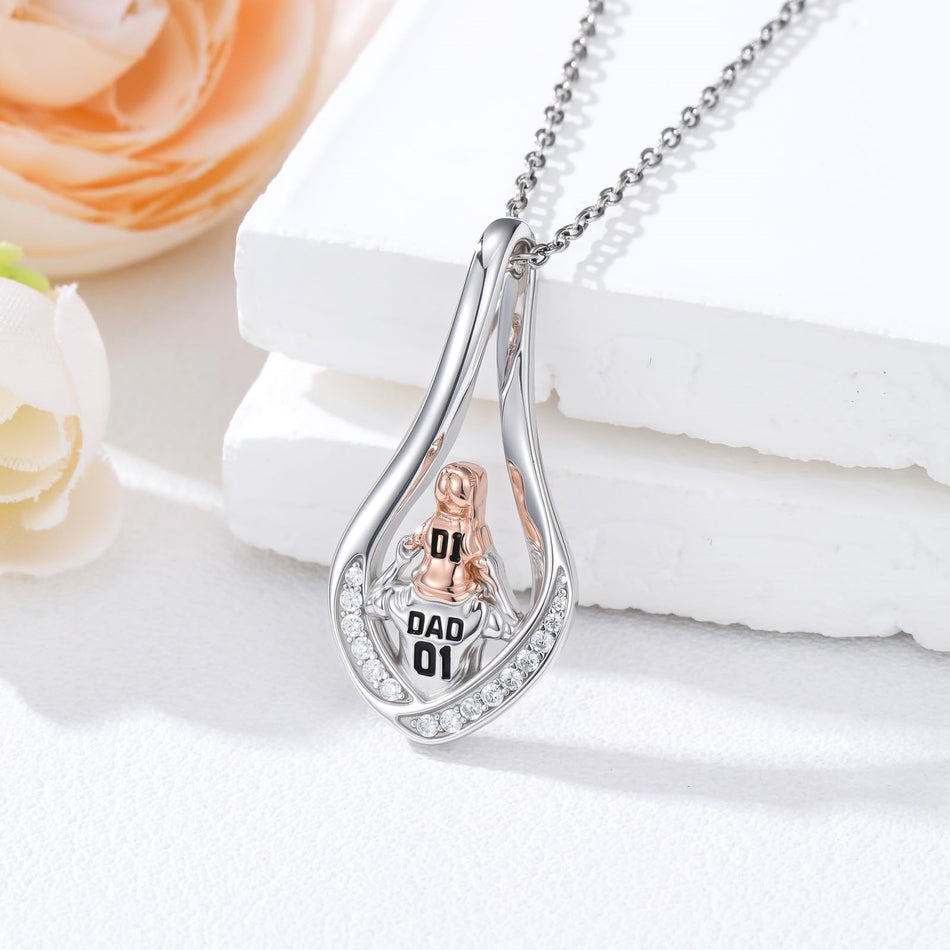 Sterling Silver Tree of Life Father Daughter Sister Pendant Necklace for Women Christmas Gift