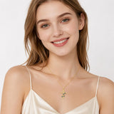 14K Gold Plated Cross Necklace for Women
