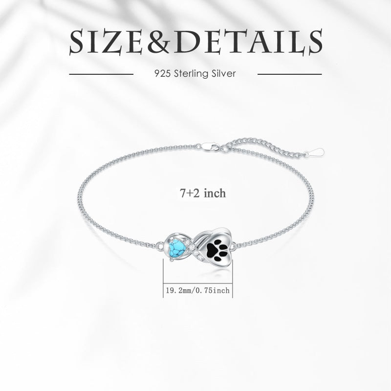 Sterling Silver Heart Urn Bracelet for Ashes Memorial Keepsake Jewelry Gifts for Women