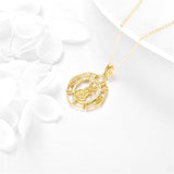 14K Gold St Christopher St Florian St Joseph St Jude St Michael St Patrick Pendant Necklace