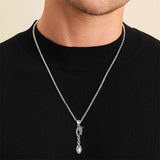 Sterling Silver Horse Turtle Dragon Masks Spoon Pendant Necklace