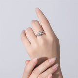 Rose Flower Cremation Urn Ring for Ashes 925 Sterling Silver Cremation Keepsake Ring Jewelry for Women Mom