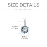 Sterling Silver Crystal Hummingbird Urn Necklace for Ashes