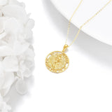 14K Gold St Christopher St Florian St Joseph St Jude St Michael St Patrick Pendant Necklace