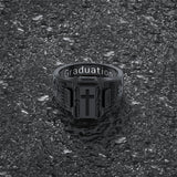 Sterling Silver 2025 Custom Patterns Graduation Ring for Men