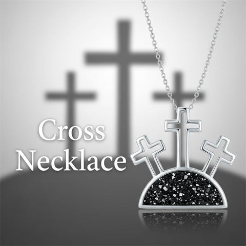 Sterling Silver Cross Pendant Necklace for Women Southwestern Cross Jewelry Gifts