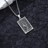 Sterling Silver Saint Anthony Saint Jude Saint Christopher   Saint Michael Amulet Religious Pendant Necklace