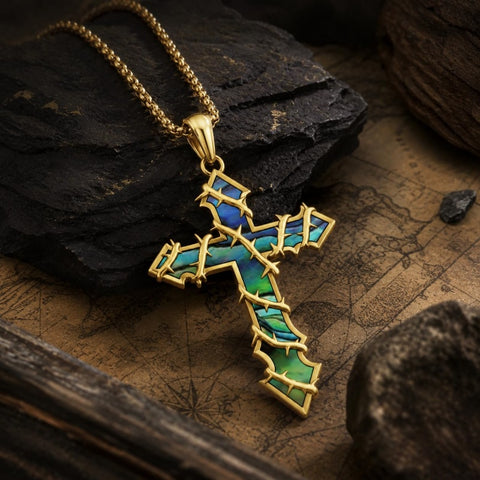 14K Gold Plated Cross Pendant Christian Necklace Baptism Religious Faith Jewelry