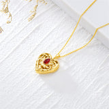 10K 14K 18K Solid Gold Heart Personalized Photo Starburst Cross Rose Wings Butterfly Turtle Celtic Pendant Necklace