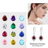 Sterling Silver Birthstone Celtic Knot  Infinity Earrings Christmas Jewelry