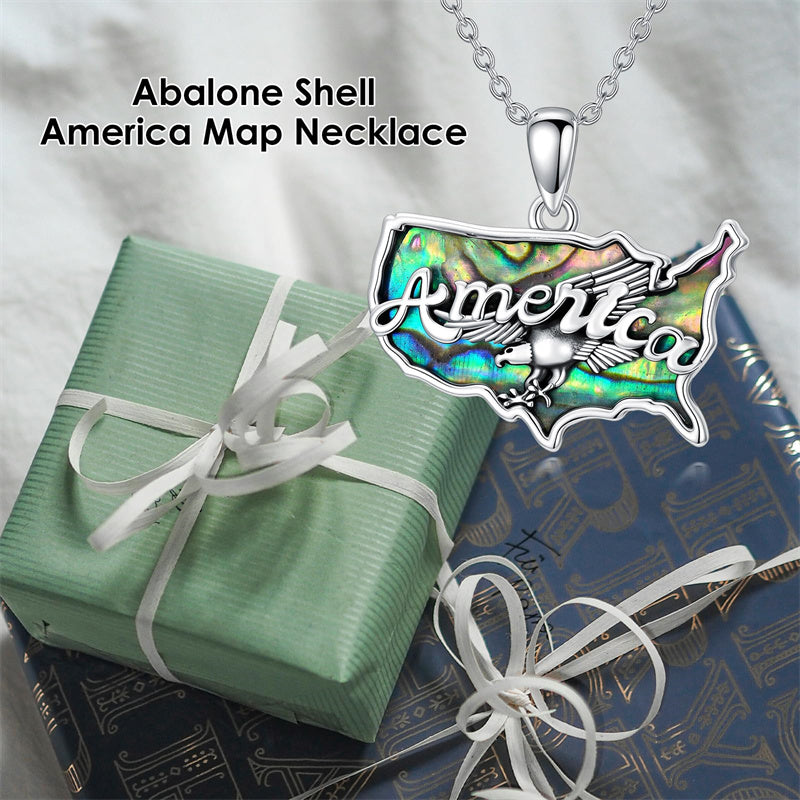 Sterling Silver Jamaica America Texas Africa Map Pendant Necklace Country Map Chain Jewelry Gifts