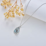 Sterling Silver Dragonfly Pendant Necklace