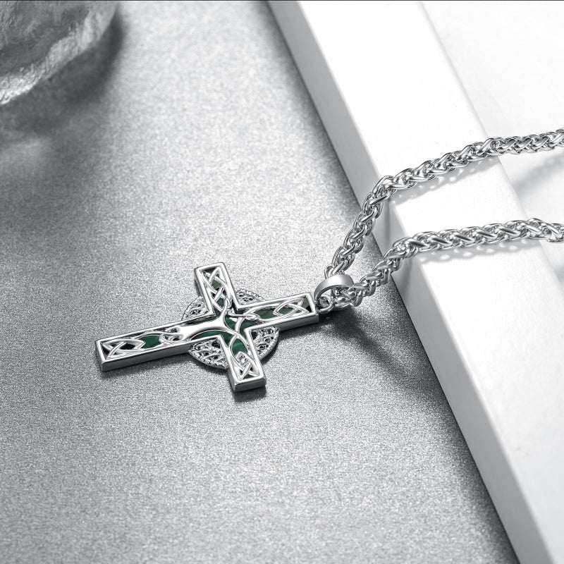 14K Gold Plated  Cross Necklace Religious Amulets Jewelry Gifts