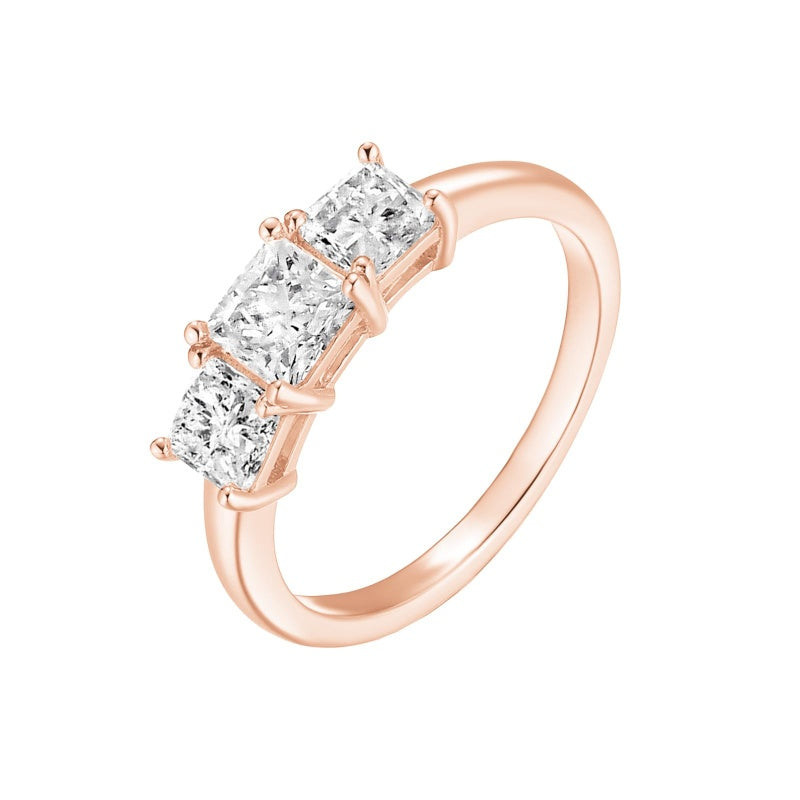 Sterling Silver 10K 14K 18K Gold Personalized Engraved 1-3 Carat Round Moissanite   Anniversary  Engagement Ring