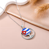 Sterling Silver Butterfly Frog Tree of Life Puerto Rico Flag Pendant Necklace