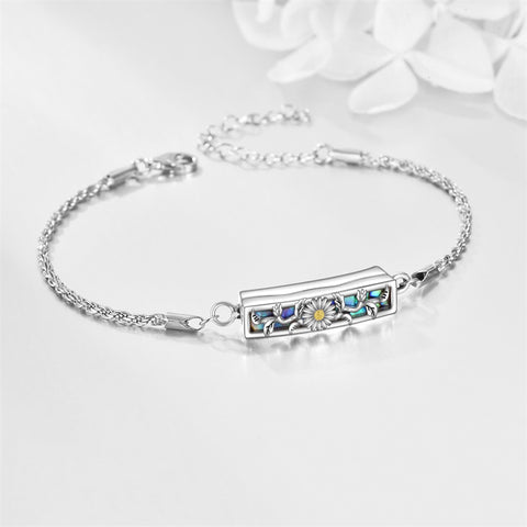 Urn Bracelet for Ashes 925 Sterling Silver Cremation Jewelry for Ashes Keepsake