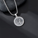 Sterling Silver 12 Zodiac Astrology Horoscope Pendant Necklace