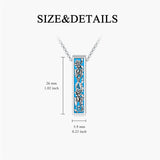 Sterling Silver Flower Urn Necklace for Ashes for Women
