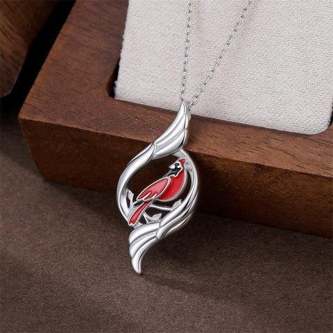 Sterling Silver Dove Hummingbird Red Cardinal Pendant Necklace