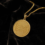 Patron Saint Medal Gold Plated Catholic Pendant Christian Religious Necklace Amulet Jewelry