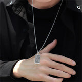 Sterling Silver Lovers Hierophant Magician Three of Swords Wheel of Fortune SkeletonTarot Card Pendant Necklace