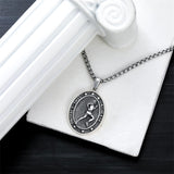 Sterling Silver Baseball Soccer Hockey Football Basketball Taekwondo Tennis Golf Runner Pendant Necklace