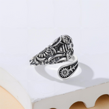 Sterling Silver Vintage Bee Butterfly Dragonfly Hummingbird Tree of Life Sunflower Spoon Rings