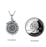 Sterling Silver Viking Urn Necklace for Ashes