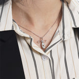 925 SterlingSilver Cremation  Infinity Cross Urn Necklace Urn Necklace Memorial Keepsake Memory Pendant Jewelry Gifts