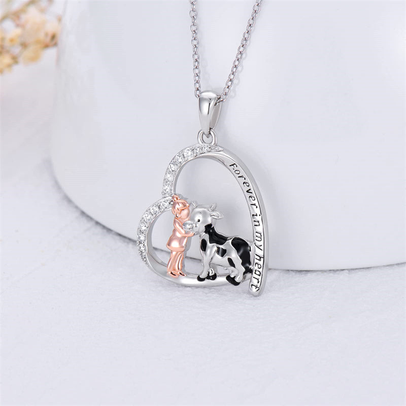 Cow Necklace Cow Earrings Cow Gift Pendant 925 Sterling Silver Jewelry ...