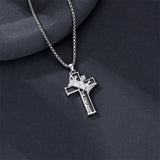 Sterling Silver Cross Christian Pendant Necklace