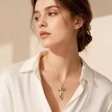 14K Gold Plated Wooden Pendant Necklace Beliefs jewelry