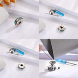 Sterling Silver Cremation Urn Bead Charm for Ashes Keepsake Pendant Fit Bracelet Memorial Jewelry Gifts for Women