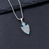 Sterling Silver Arrowhead Bear Claw Viking Compass Pendant Necklace