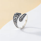 Sterling Silver Hummingbird Butterfly Dragonfly Bee Adjustable Spoon Rings