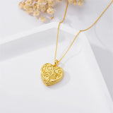 10K 14K 18K Gold Personalized Photo Tree of Life Bee Sunflower Rose  Pendant Necklace
