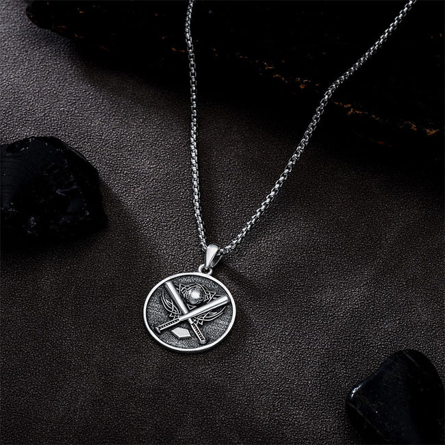 Sports Lovers Gifts Sterling Silver Baseball Pendant Necklace Sports Music Jewelry for Women Girl Her