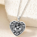 Sterling Silver Personalized Father and Daughter Mother and Daughter  Skull Photo Locket Necklace