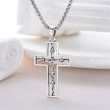 Sterling Silver Cross Christian Pendant Necklace