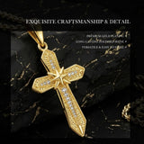 14K Gold Plated  Cross Necklace for Women Christian Jewelry  Birthday Christmas Gift
