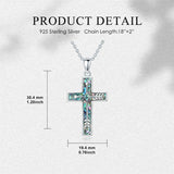 Sterling Silver Cross Pendant Necklace for Women Southwestern Cross Jewelry Gifts