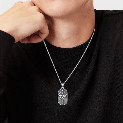 Sterling Silver Zodiac Sign Pendant Necklace