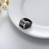 Sterling Silver Personalized Photo High School College Class Ring
