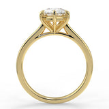2ct 10K/14K/18K Gold Round Pear Oval Princess Cut Moissanite Engagement Ring