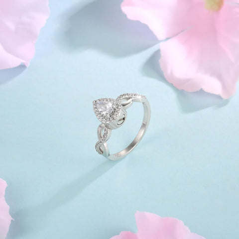 Sterling Silver Cremation Urn Ring for Ashes  Teardrop Cremation Memorial Keepsake Ring  Jewelry Gift for A Loss of The Loved One